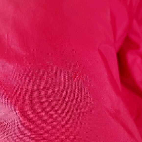 Vtg 90s Cabela's Men Sz XL Red/Gray Full Zip/Snaps Hooded Varsity Bomber Jacket - Picture 8 of 15